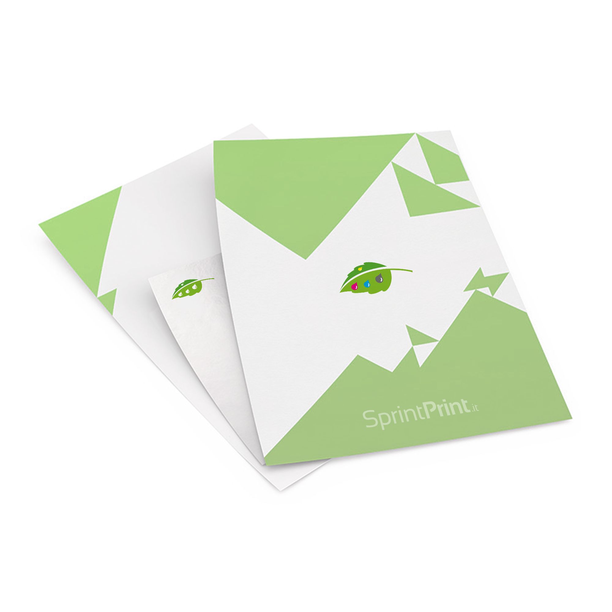 Volantini con materiale speciale