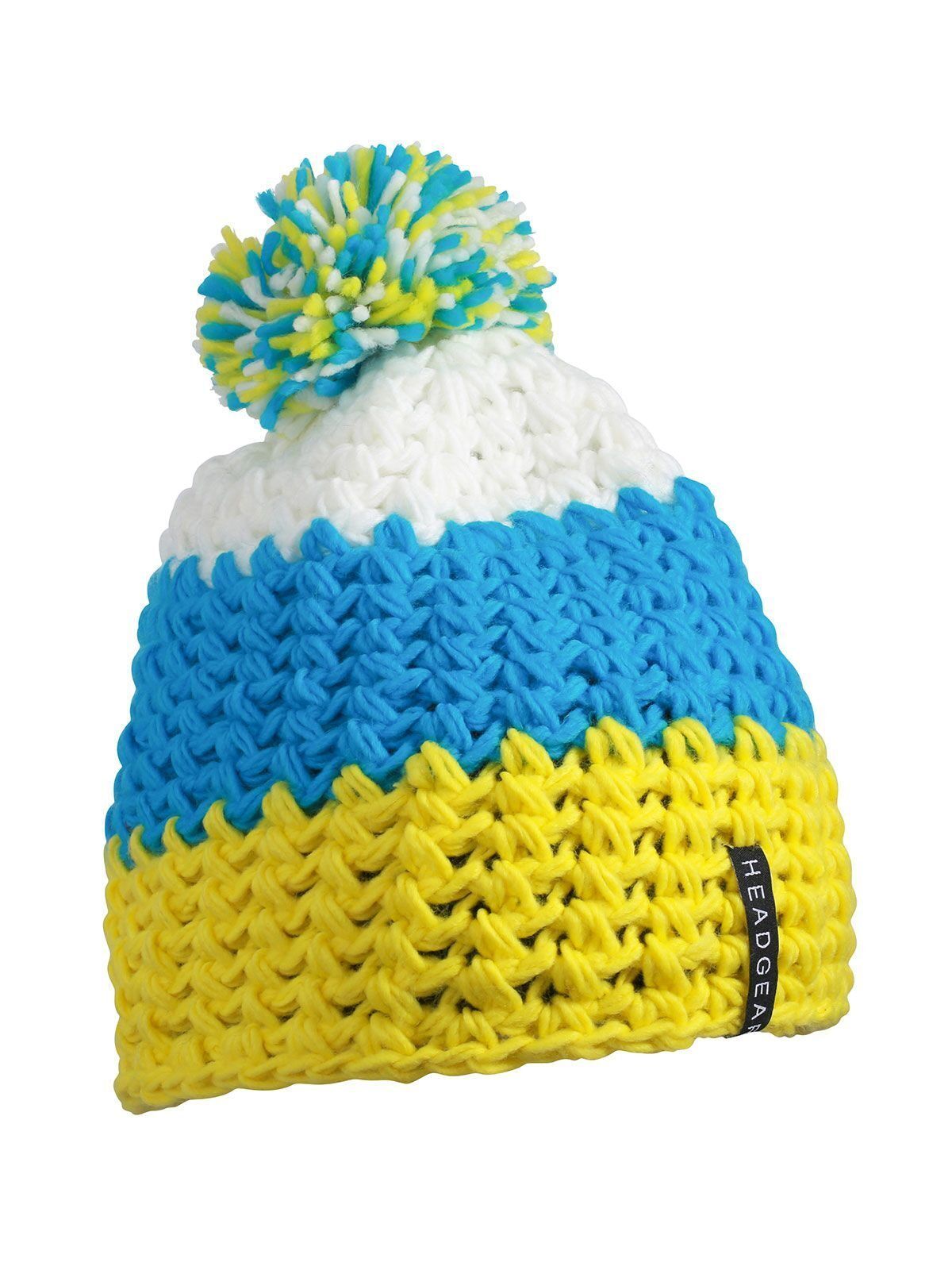 Crocheted Cap with Pompon - Daiber