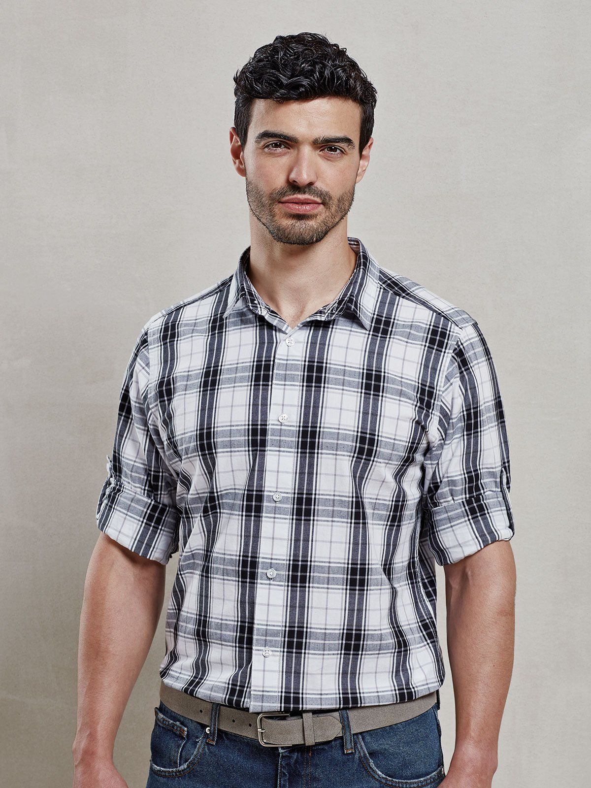 Men's Long Sleeve 'Ginmill' Check Shirt - Premier