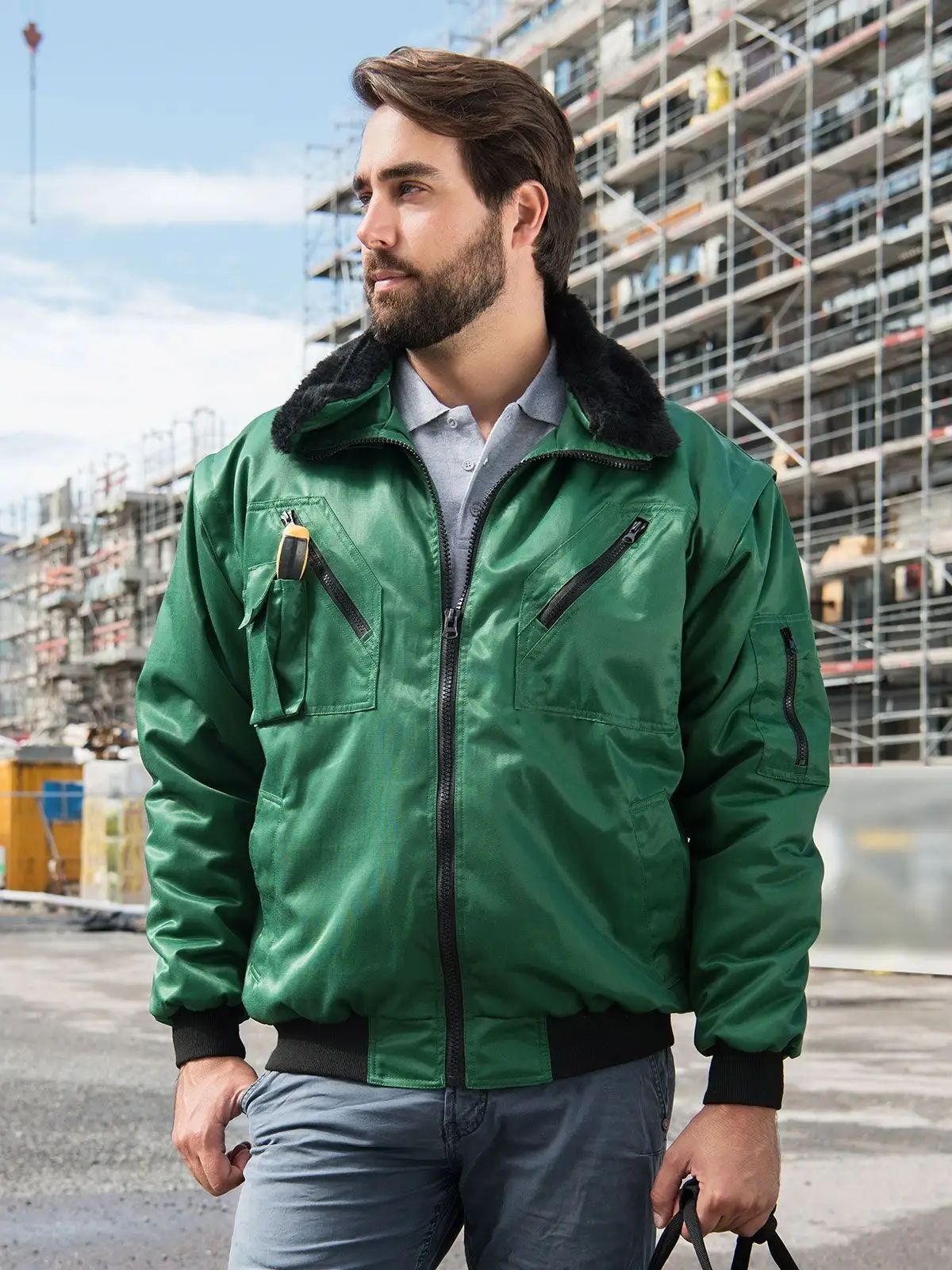 Hi-Vis Pilot Jacket 'Oslo' - Korntex