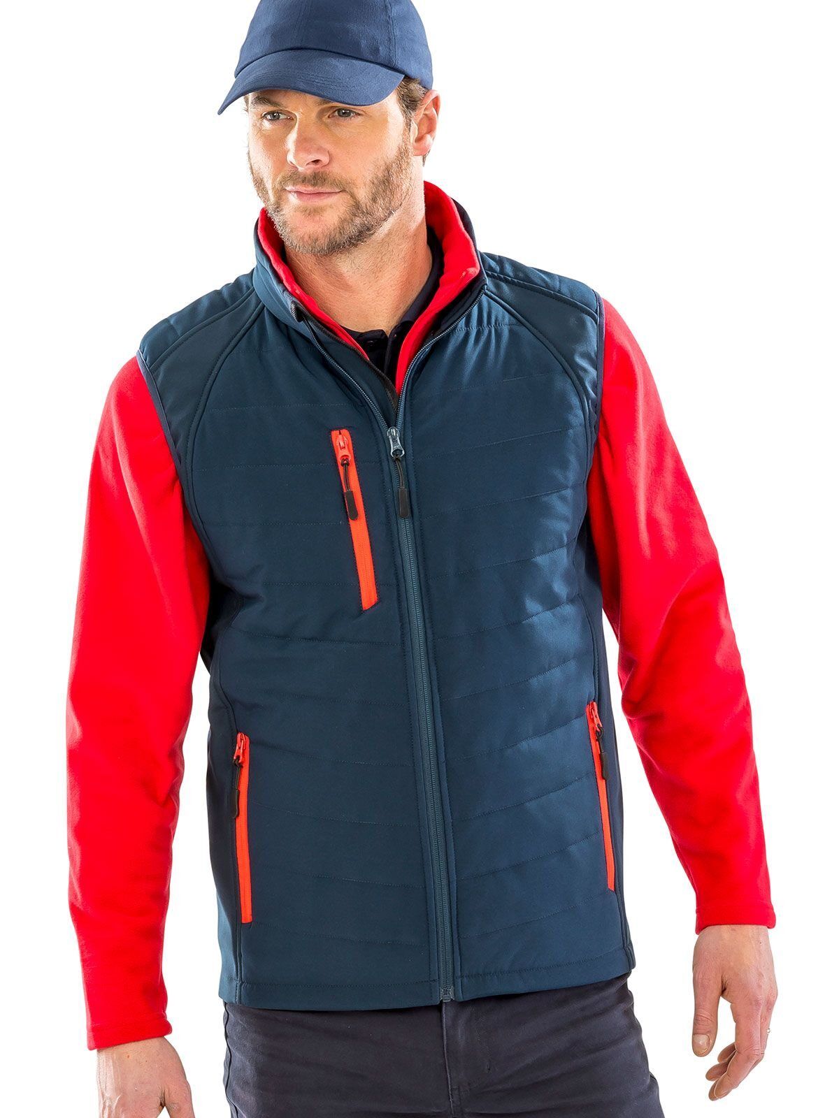 Black Compass Padded Softshell Gilet - Result