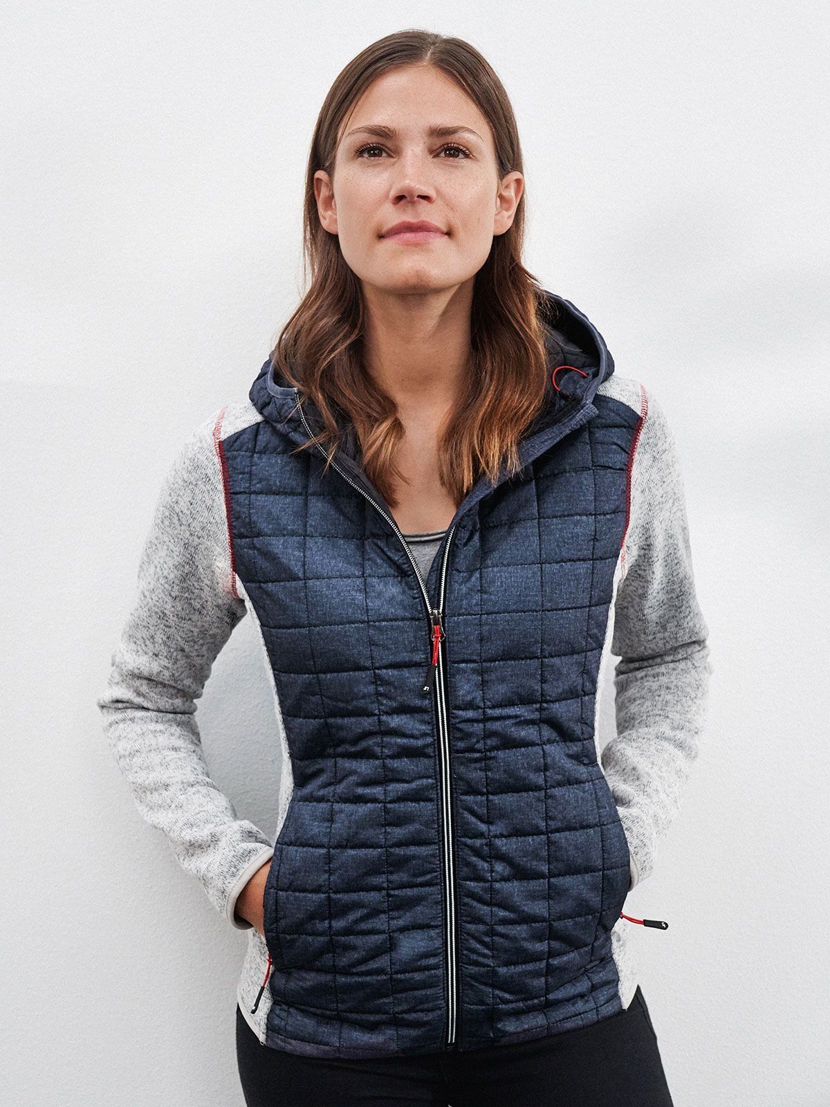Ladies' Knitted Hybrid Jacket - Daiber