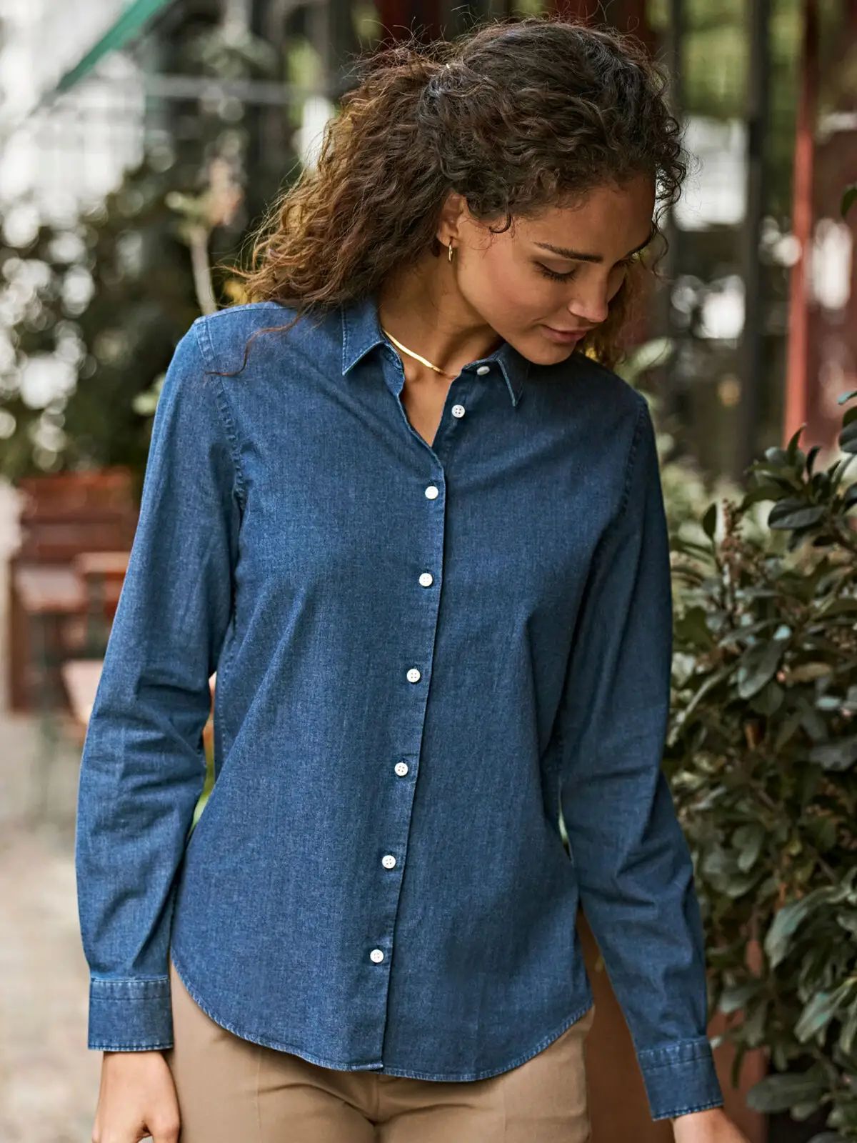 Women's denim shirt - Tee Jays