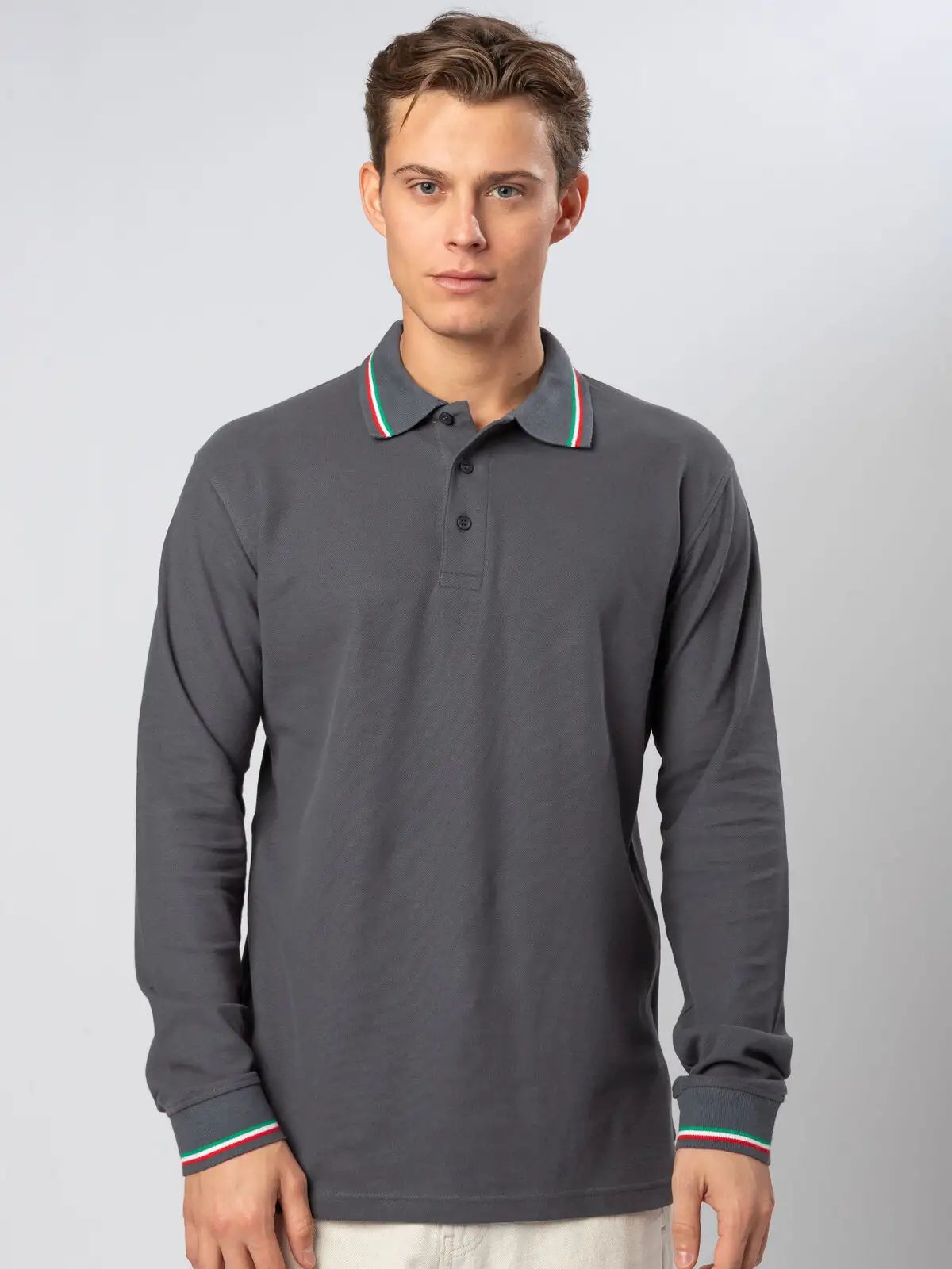 Polo Italy Manica lunga - Black Spider