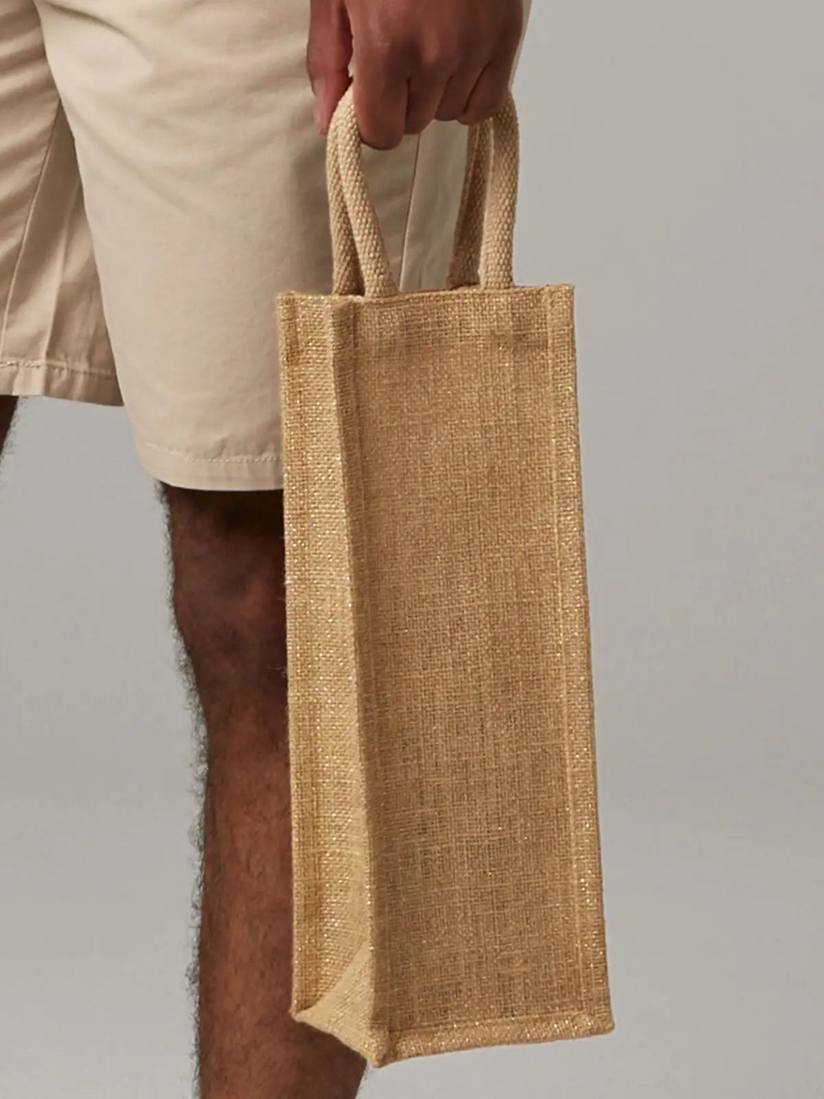 Shimmer Jute Bottle Bag - Westford Mill