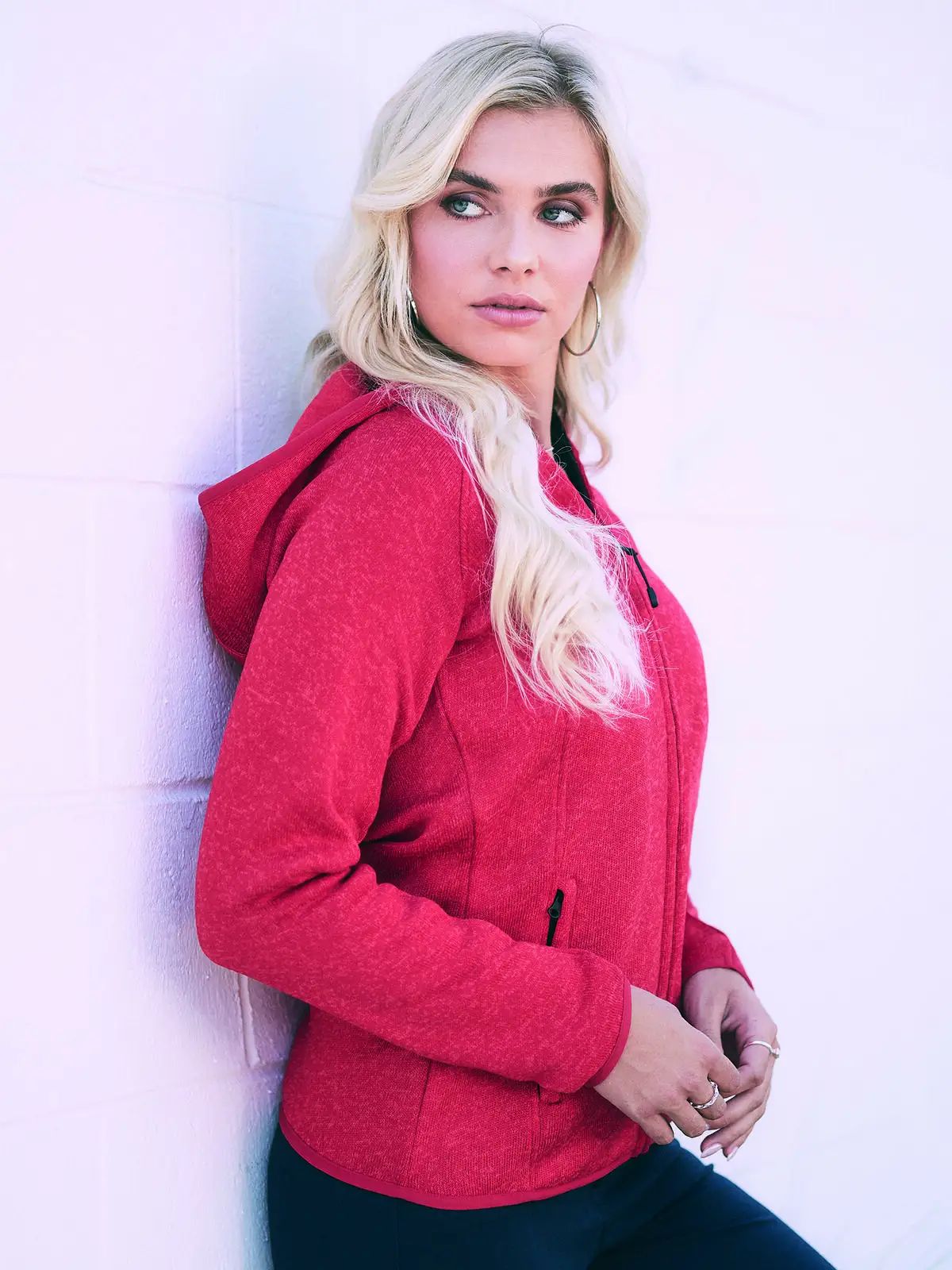 Lux Hooded Knit Fleece Jacket - Stedman