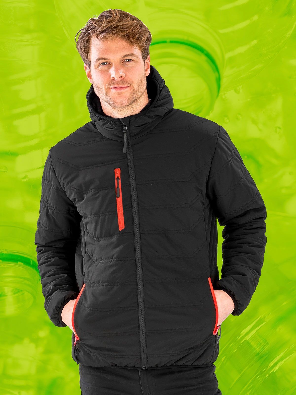 Black Compass  Padded Winter Jacket - Result