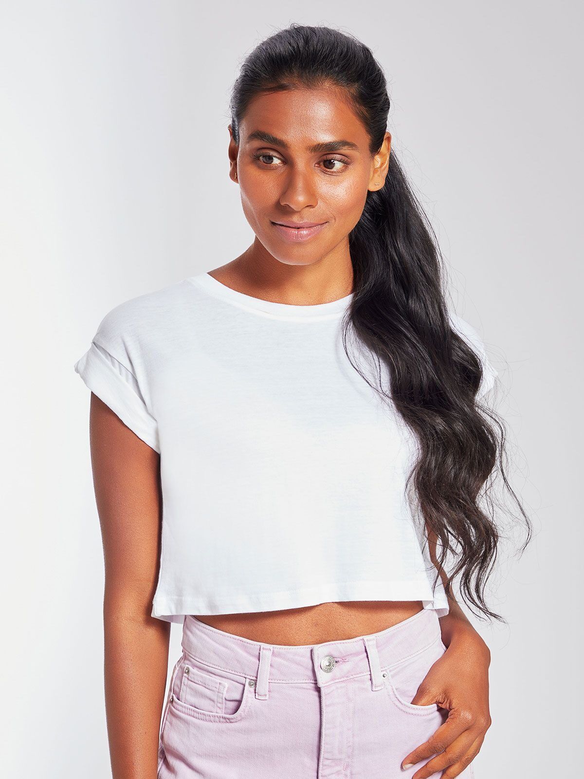 Women's Organic Crop Top T - Mantis