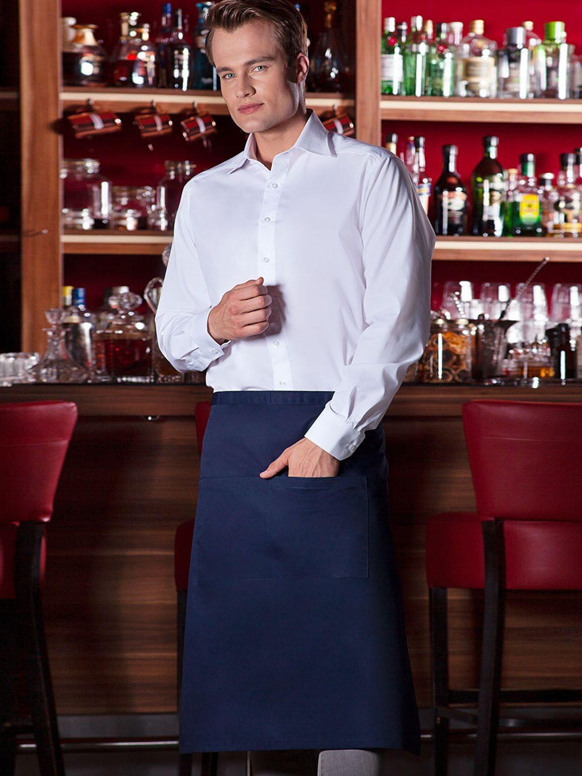 Bistro Apron Basic with Pocket - Karlowsky