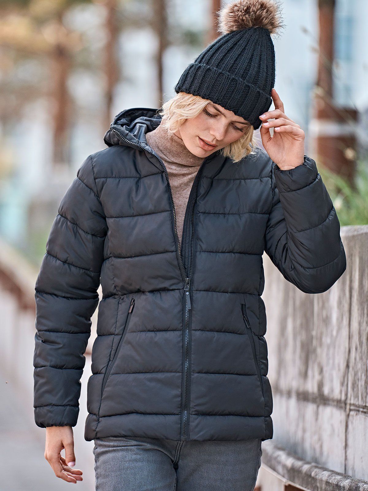 Womens Lite Hooded Jacket - Tee Jays