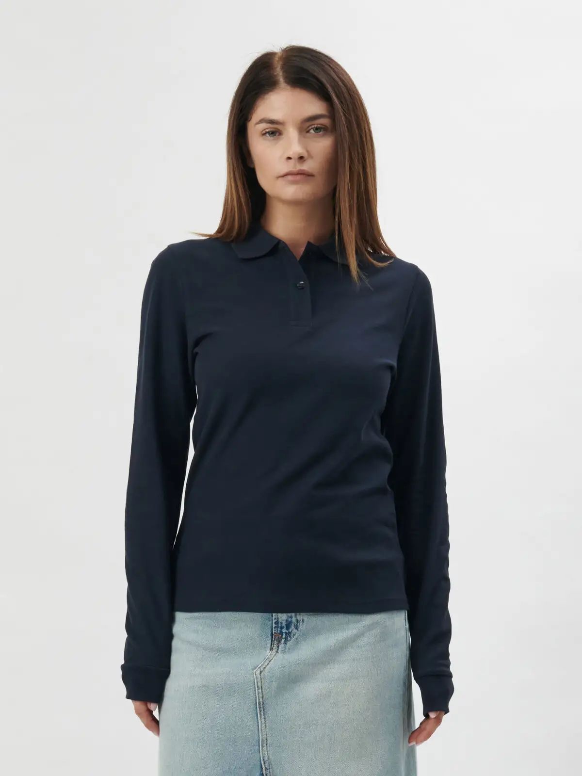 Evolution Polo Women LS - Black Spider