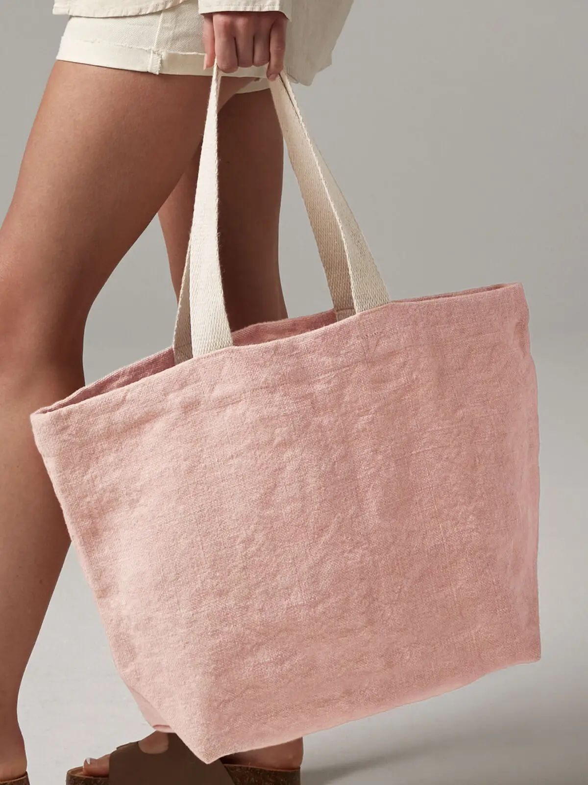 Soft Washed Jute Beach Bag  - Westford Mill