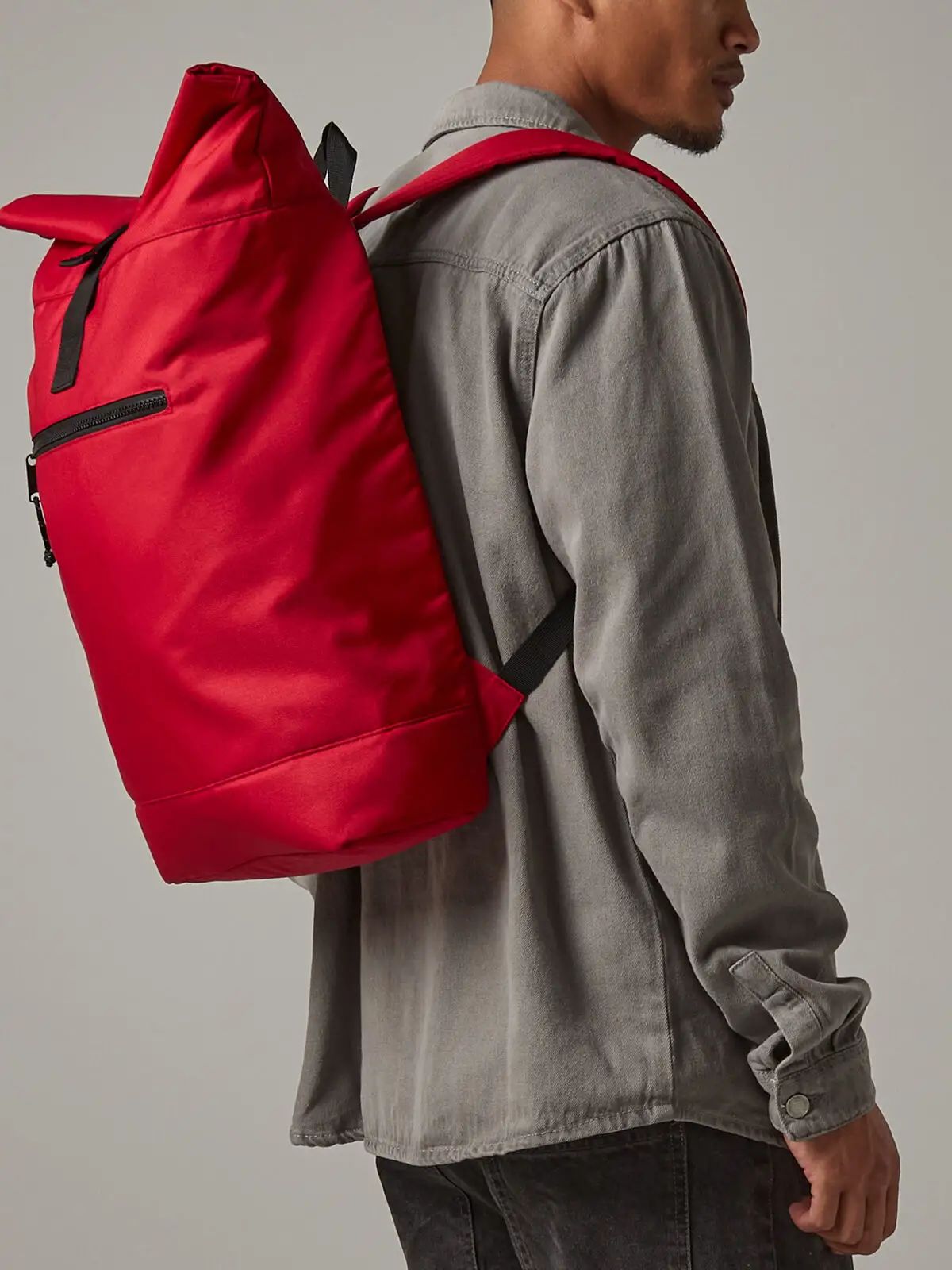 Recycled Roll-Top Backpack - Bag Base