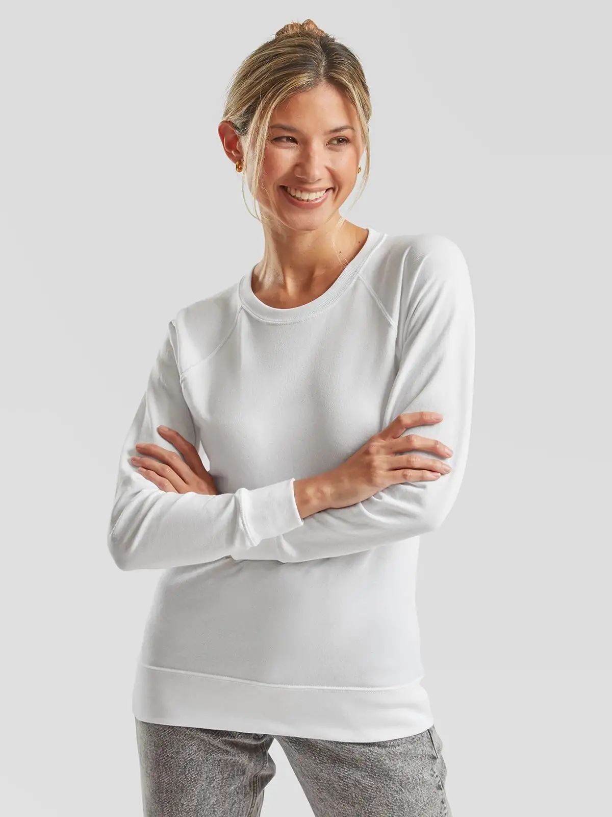 Ladies Lightweight Raglan Sweat - Fruit of the Loom