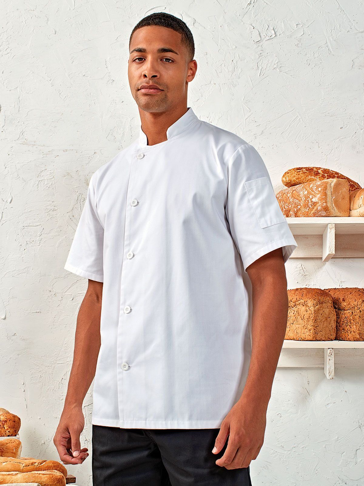 'Essential' Short Sleeve Chef's Jacket - Premier