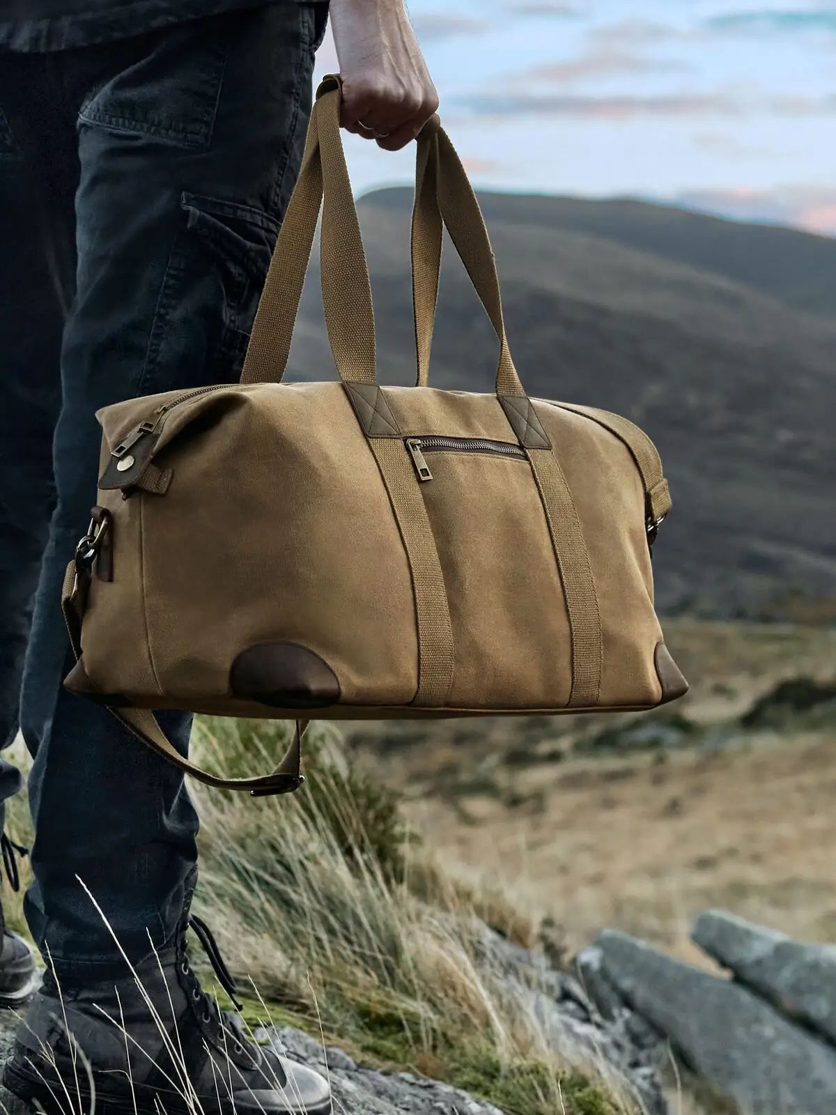 Heritage Waxed Canvas Holdall - Quadra