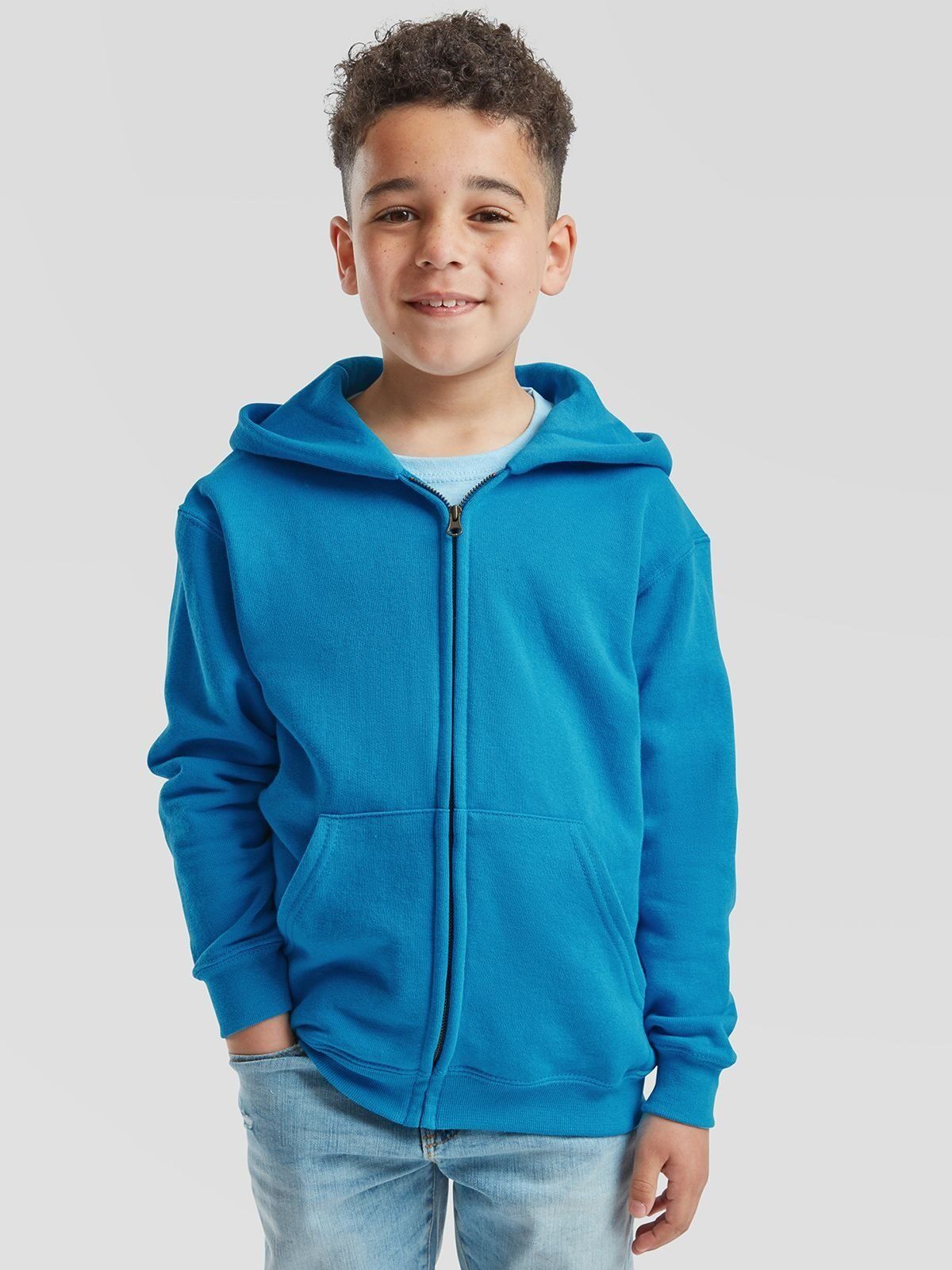 Kids Classic Hooded Sweat Jacket - Fruit of the Loom