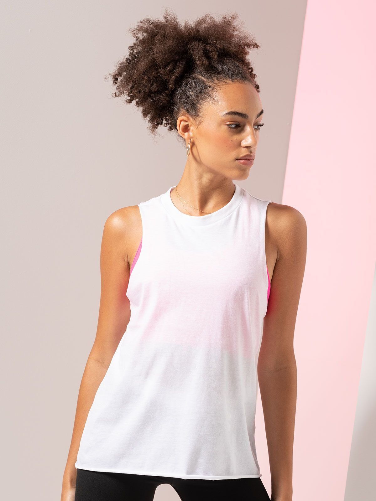 Women's High Neck Slash Armhole Vest - Skinnifit