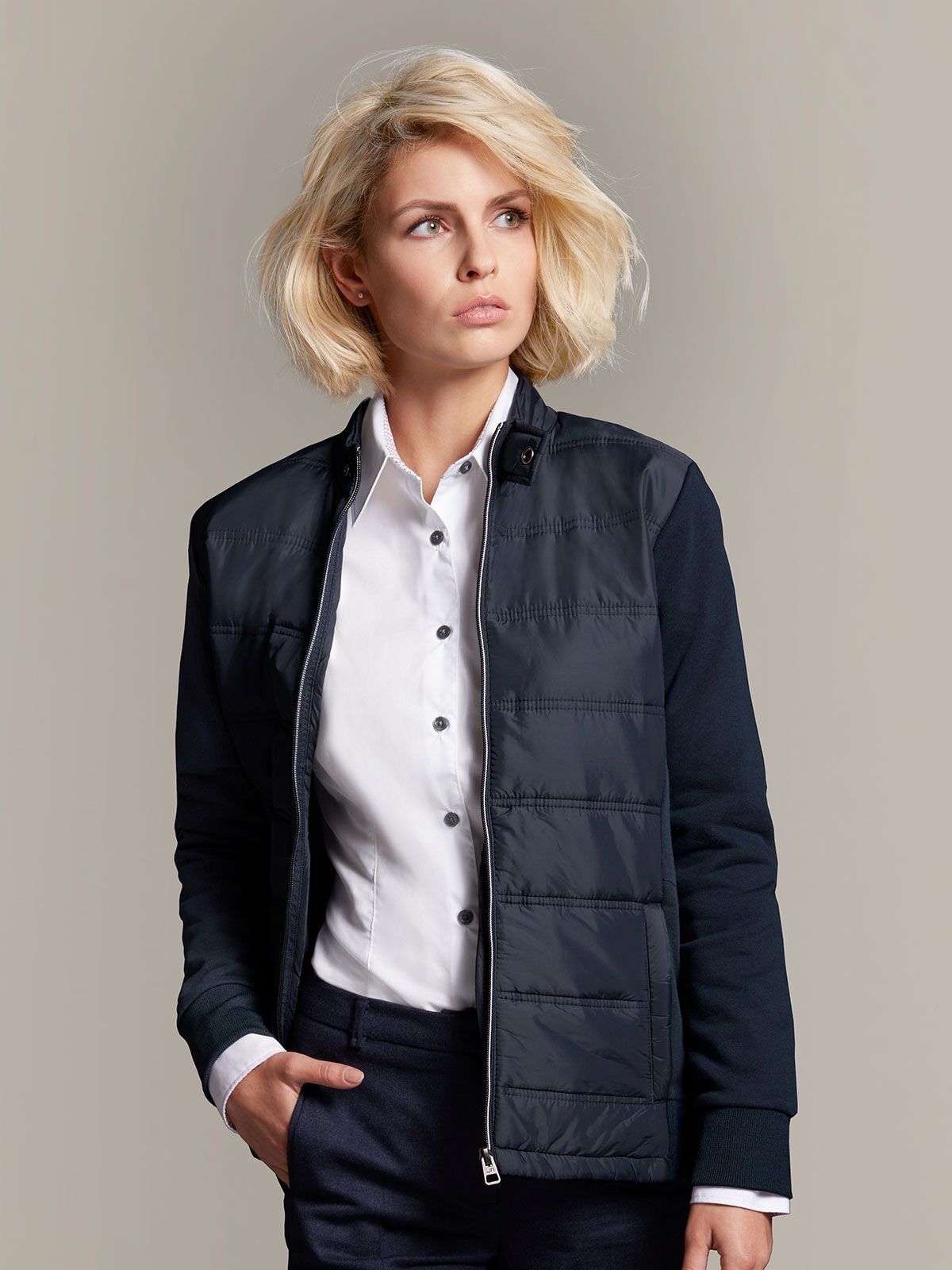 Ladies' Hybrid Sweat Jacket - Daiber