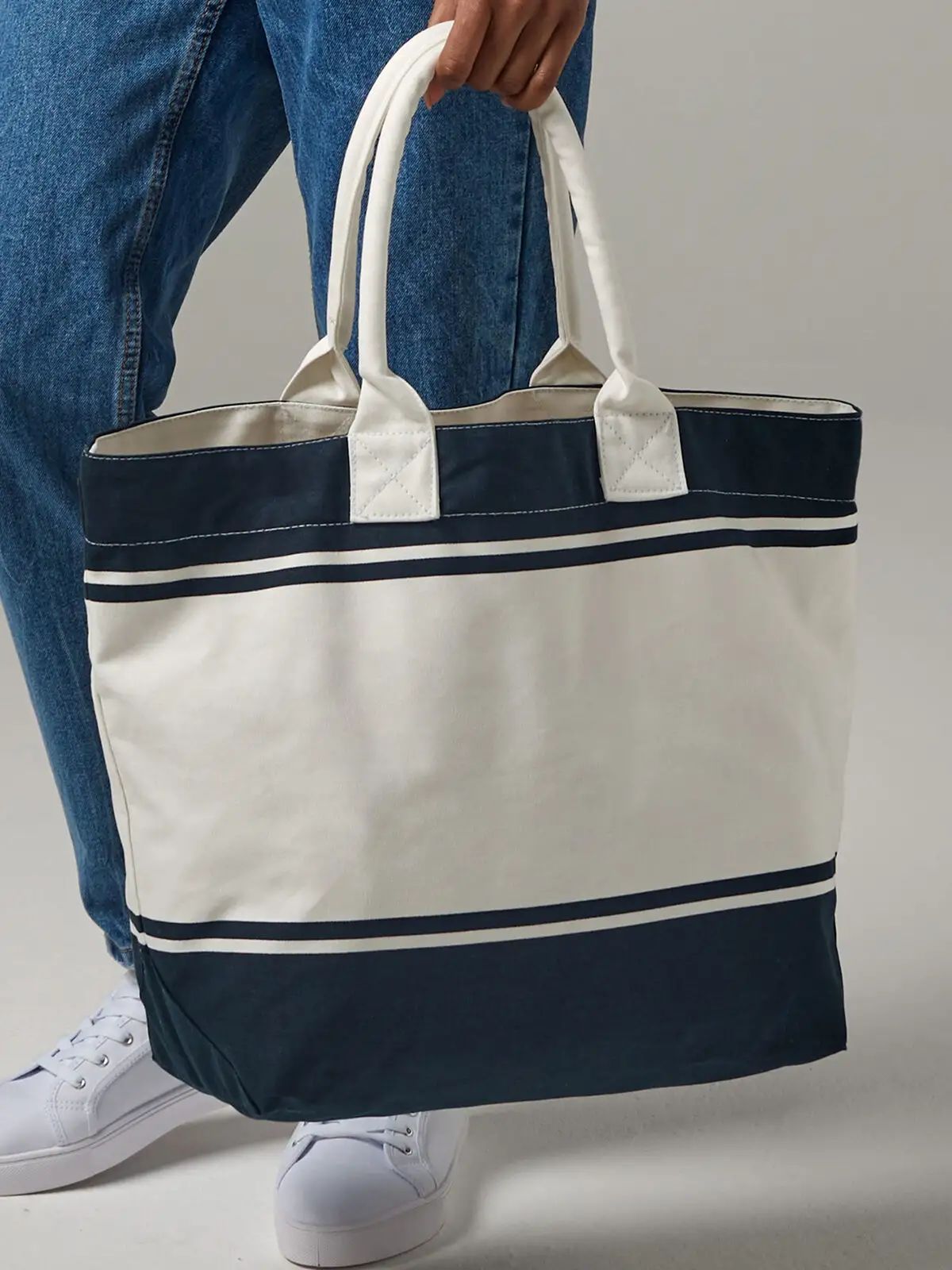 Borsa Mare in Canvas - Quadra