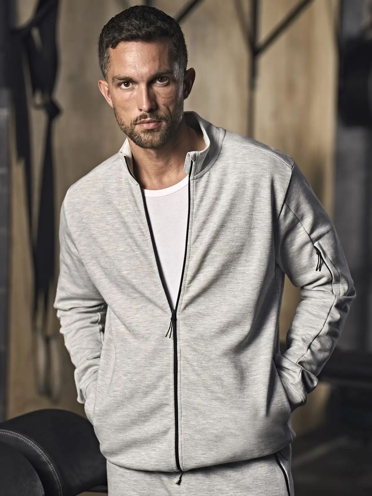 Athletic Full Zip Cardigan - Tee Jays