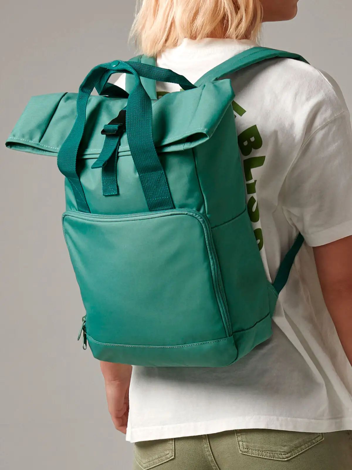 Twin Handle Roll-Top Backpack - Bag Base