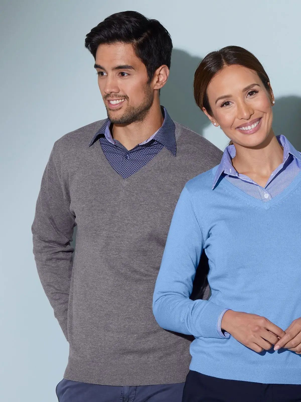 Men's V-Neck Pullover - James & Nicholson