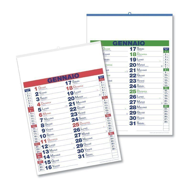Calendari da muro con bacchetta