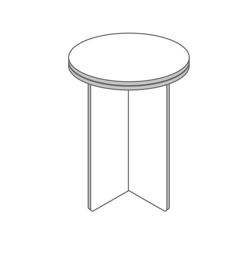 Sgabello cartone alveolare