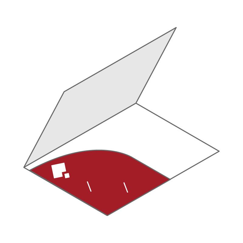 Cartelline 2 ante con Tasca