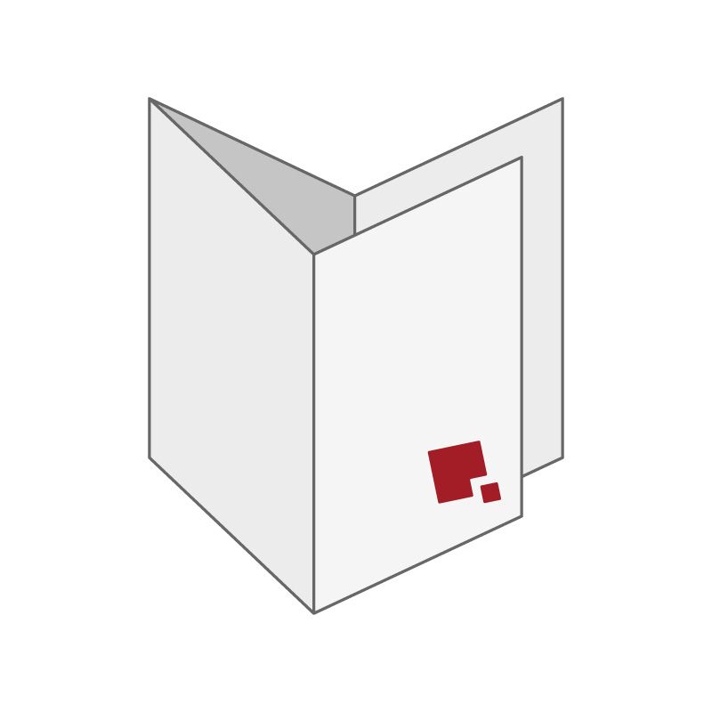 Depliants Pieghevoli 4 ante a doppia V