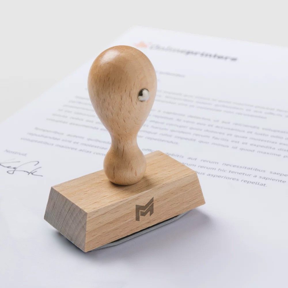 Timbro 9x3 cm