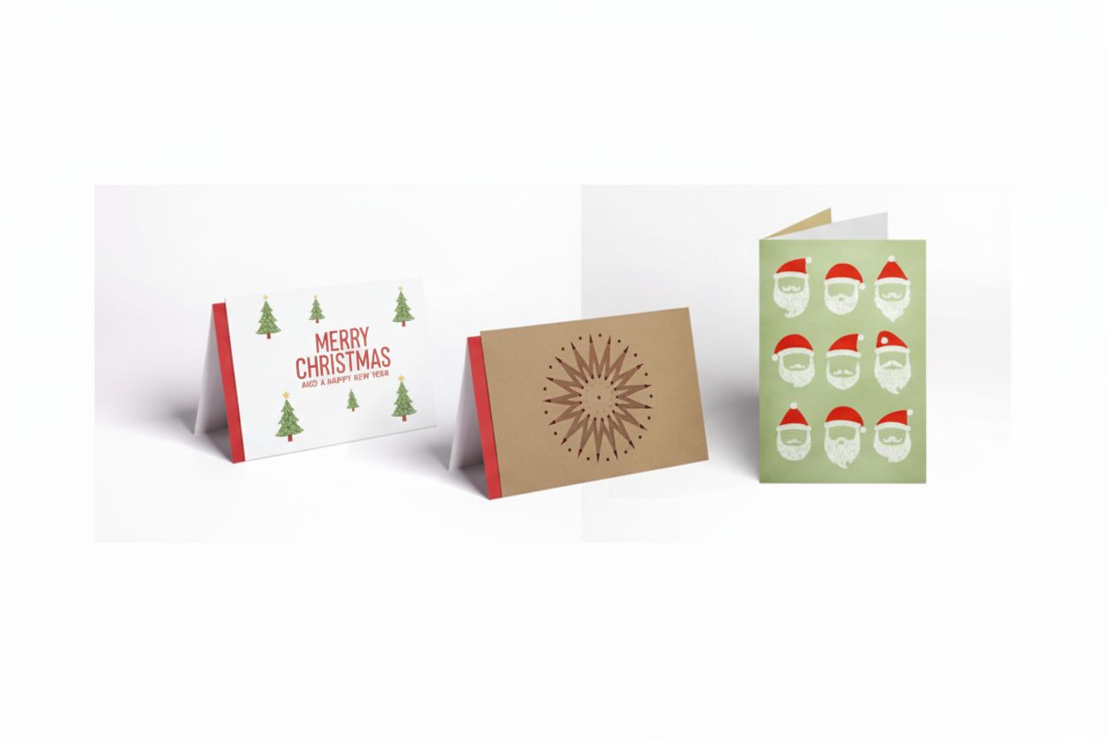 Biglietti di Natale con design natalizio