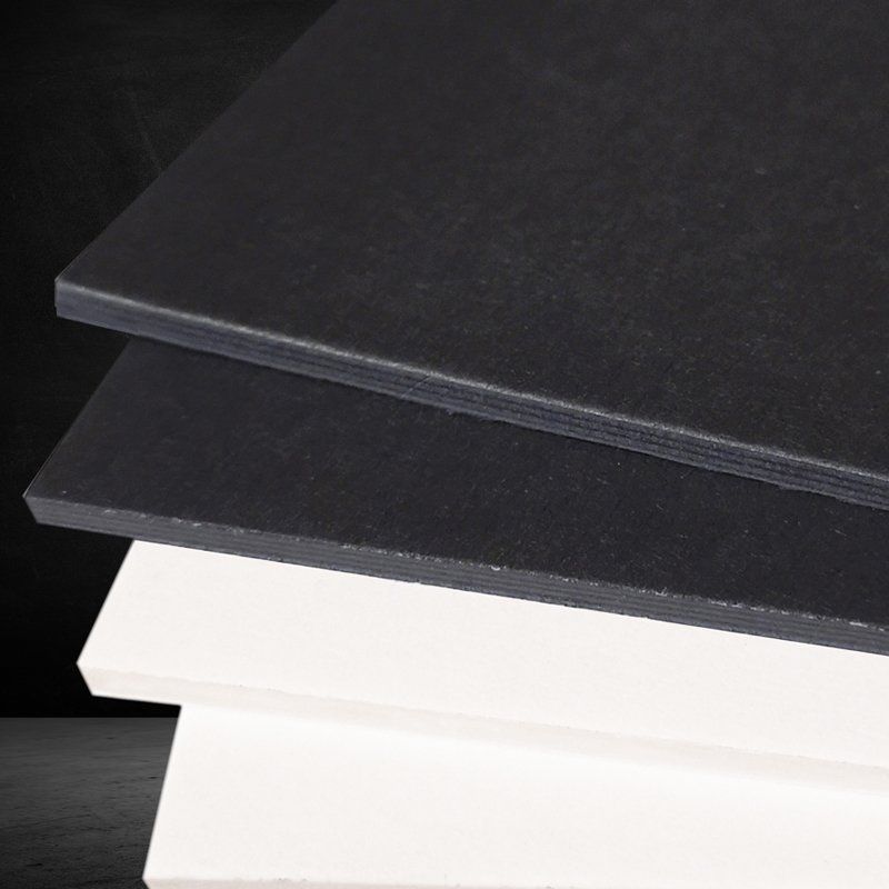 Cartone vegetale bianco e nero ultracompatto