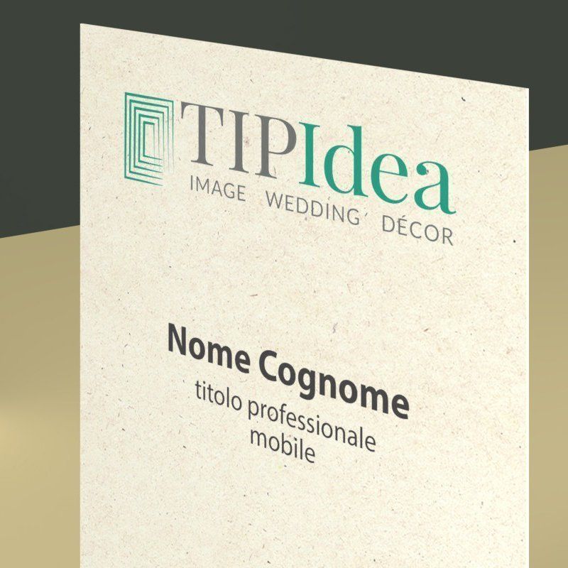 Biglietti da visita in cartoncino ecologico