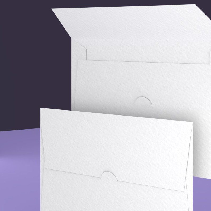 Buste martellate bianche extra pesanti 12x18