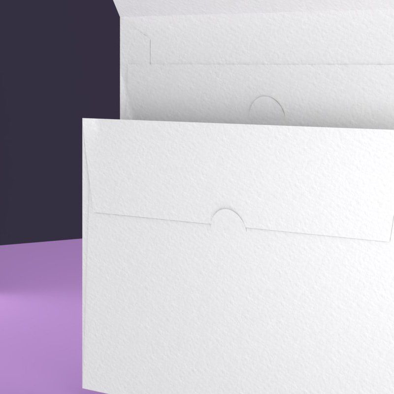 Buste martellate bianche extra pesanti 16x22