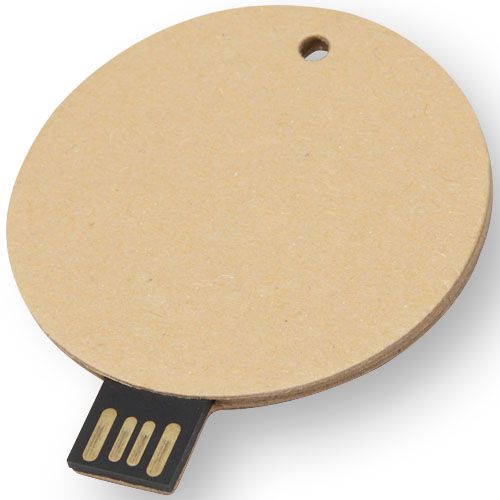 Pennette usb economiche in carta riciclata rotonde