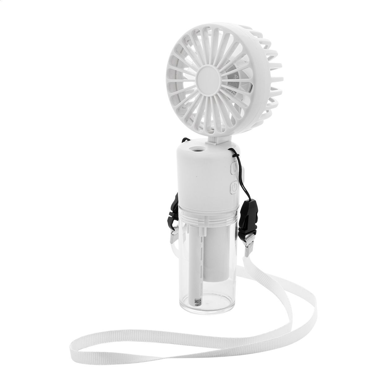 Misty. Ventilatore ricaricabile con nebulizzatore