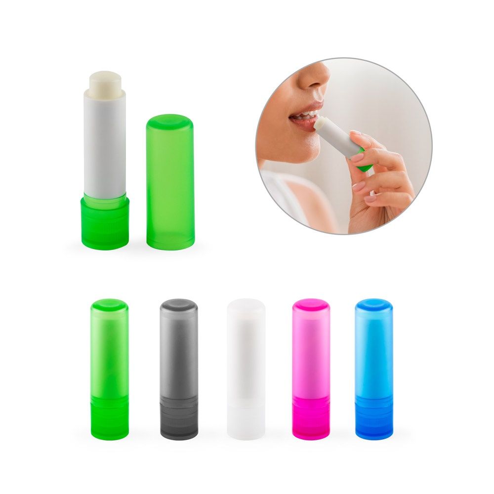 JOLIE VEGAN. Balsamo per le labbra vegano, in ABS riciclato (rABS) e PP con aroma alla vaniglia