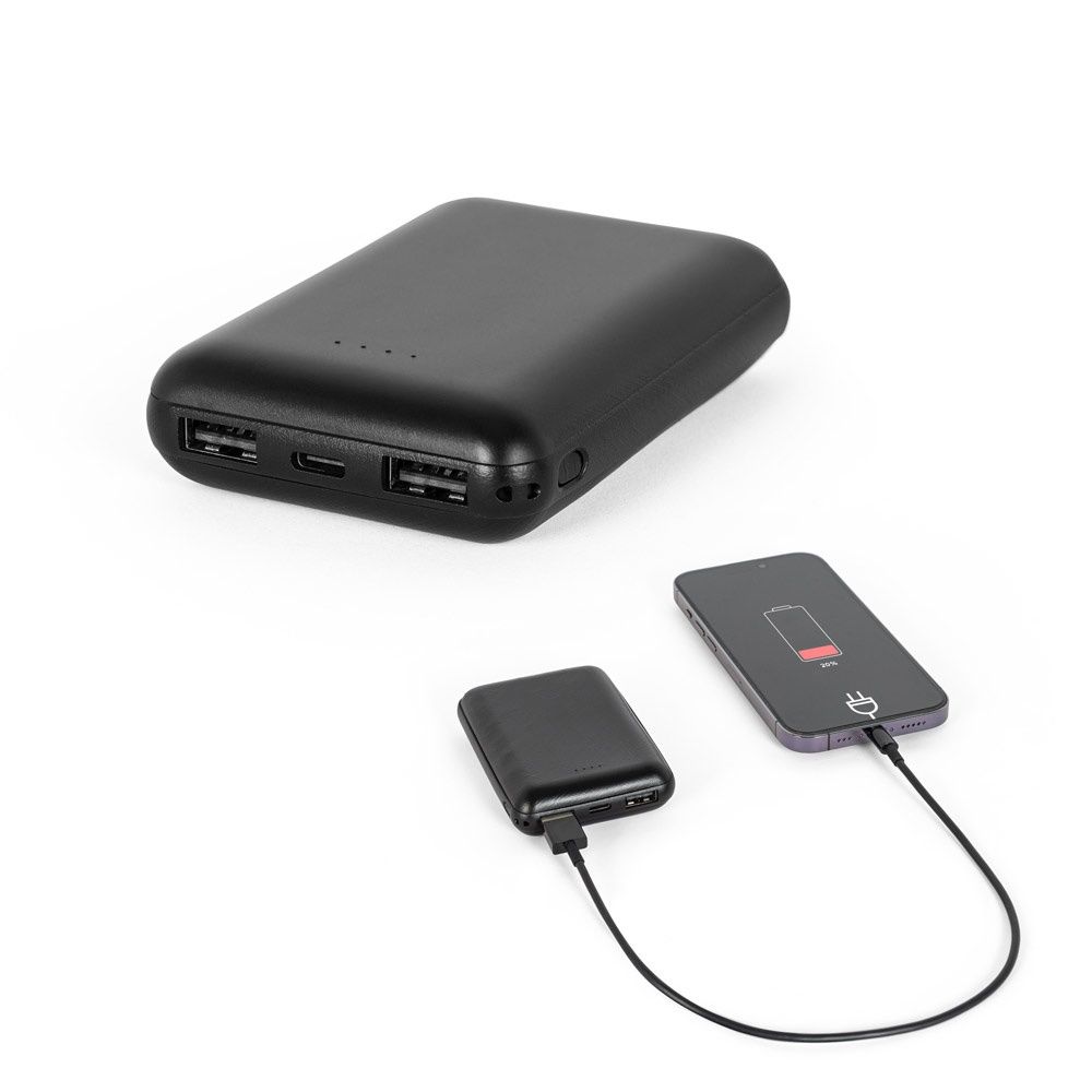 LEAKEY 8. Power bank 8'000 mAh in ABS riciclato (100% rABS)