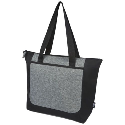 Tote bag bicolore con zip in materiale riciclato certificato GRS Reclaim 15L