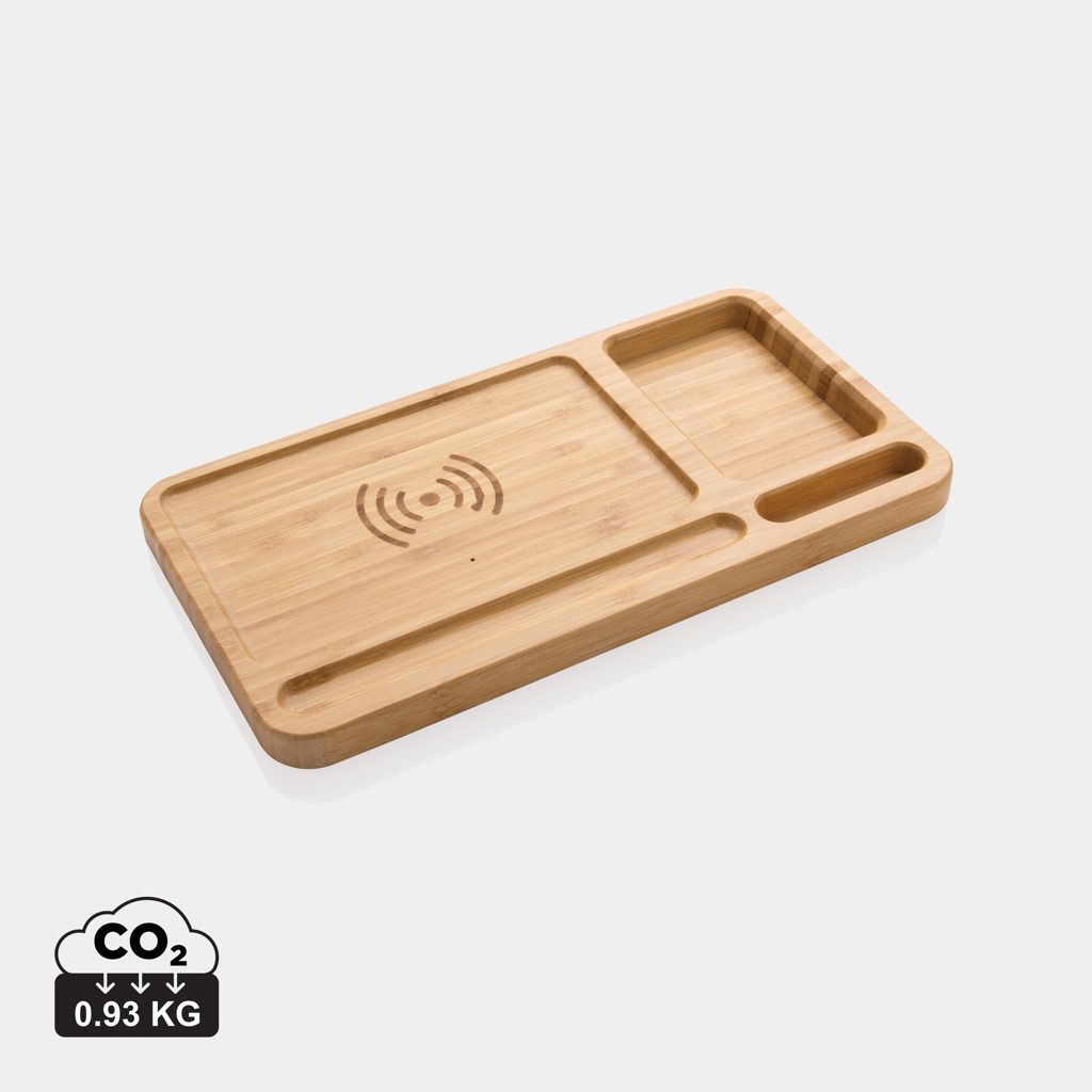 Caricatore wireless 10W in bambù