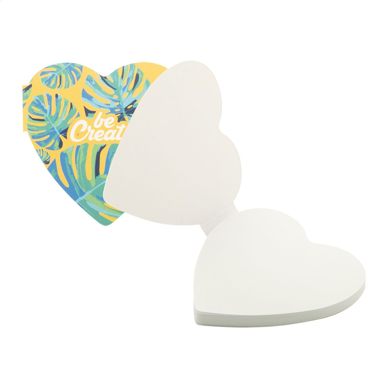 CreaStick Heart. Blocco appunti personalizzabile con fogli adesivi