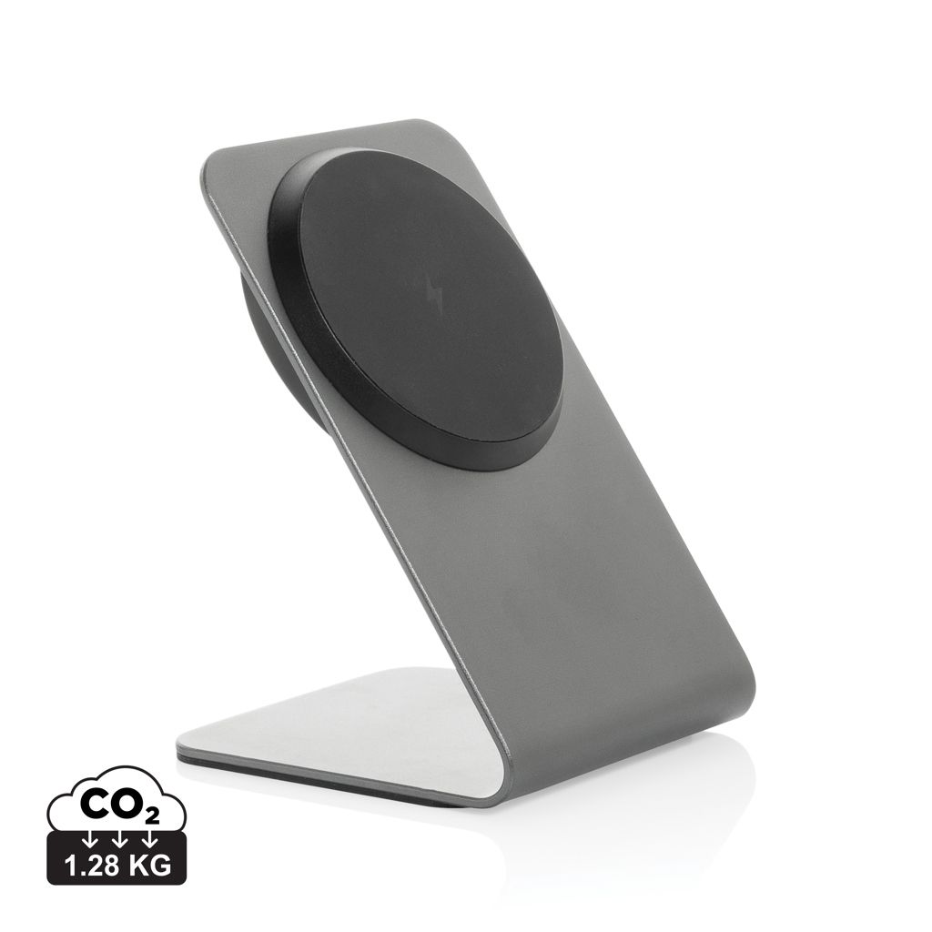 Supporto magnetico Terra con ricarica 15W in rAlluminio