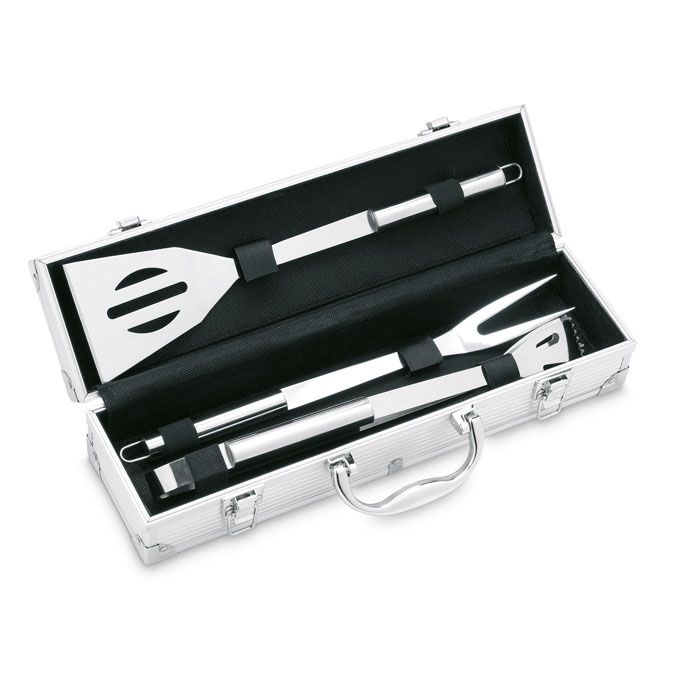 ASADOR. Valigetta con 3 strumenti BBQ