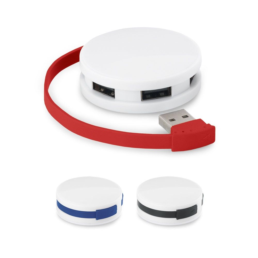 GARDNER. HUB con cavo e 4 porte USB-A in ABS