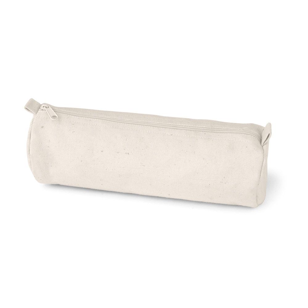 SCHOOLI. Astuccio in 100% tela di cotone (290 g/m²) dal design cilindrico con cerniera