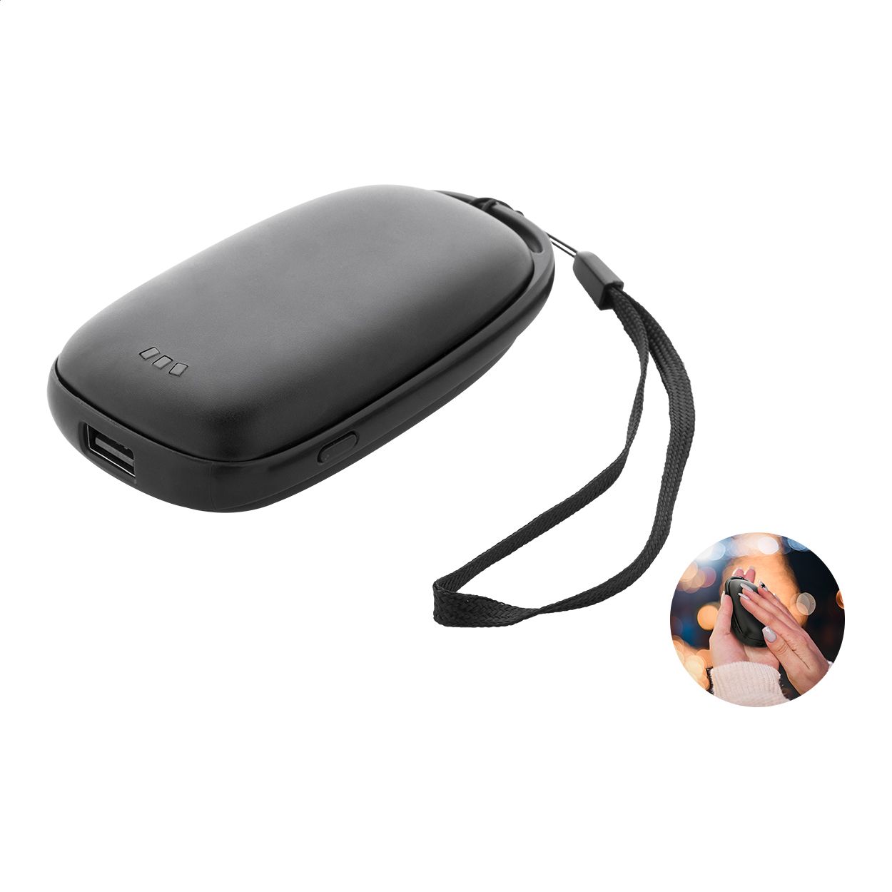 PowerPalm. Power bank scaldamani
