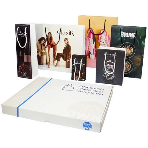 Box campionatura sacchetti assortiti di carta integra realizzati a mano